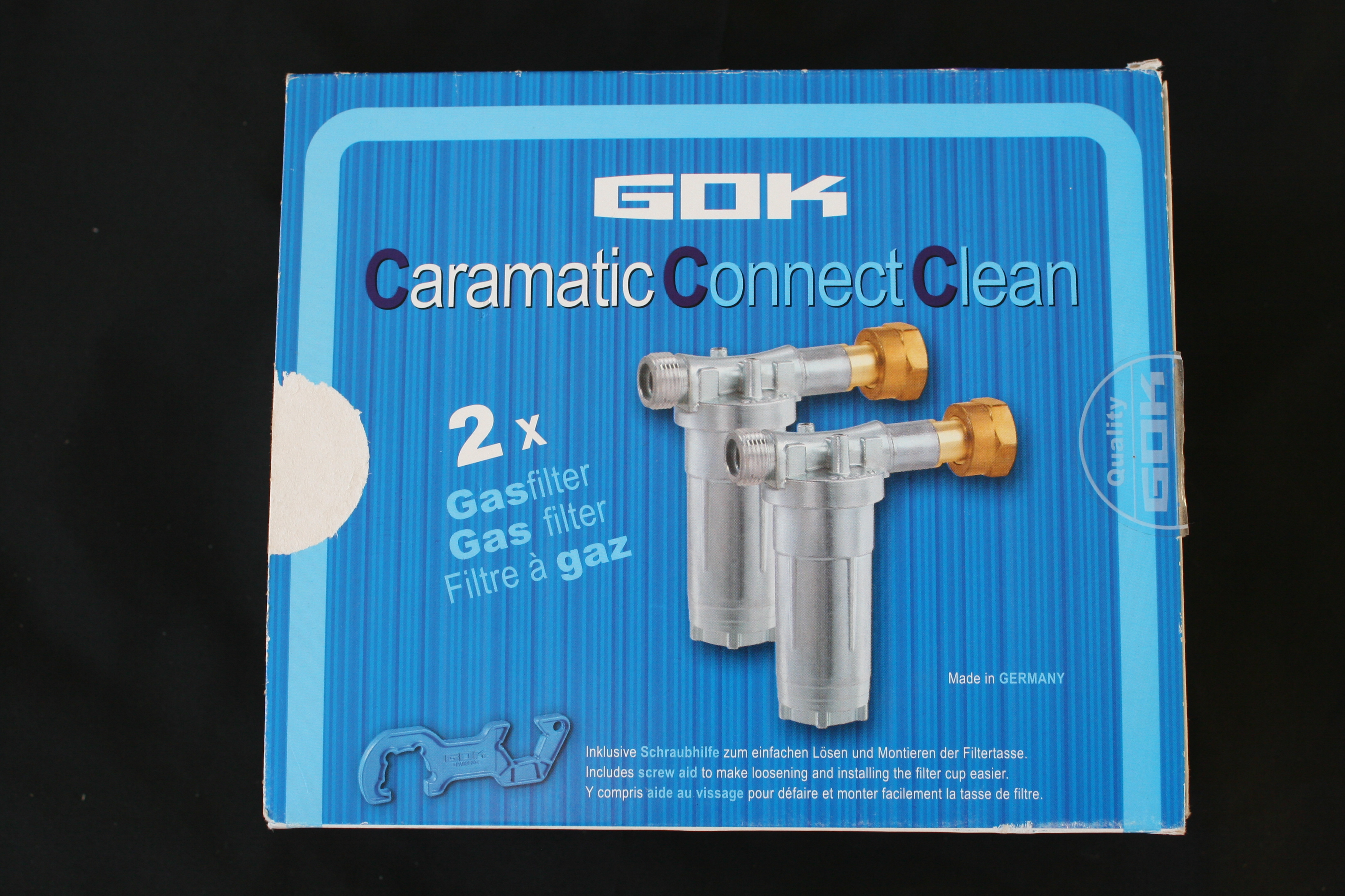 GOK Gasfilter Caramatic ConnectClean, 2Stück